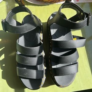 Dr. Martens Blaire Hydro Leather Platform Strap Sandals